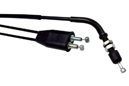 Black Vinyl Throttle Push Pull Cable Set