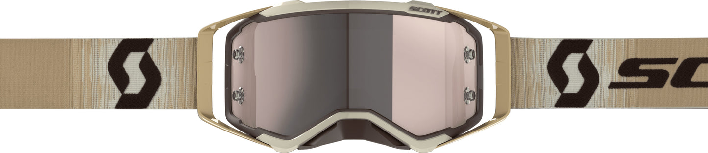 Prospect Goggle Beige/Brn Silver Chrome Works