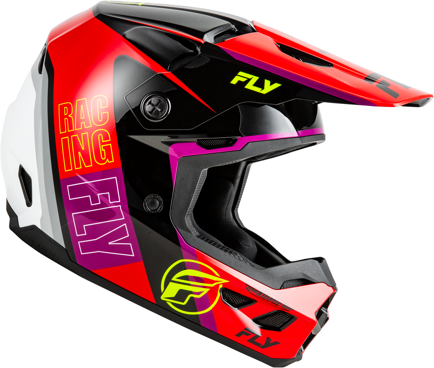 Kinetic Rally Helmet Red/Black/White Md