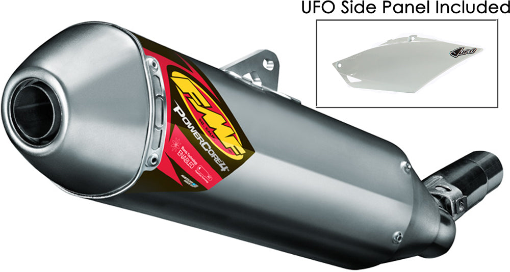 Powercore 4 Hex Muffler W/Side Panel