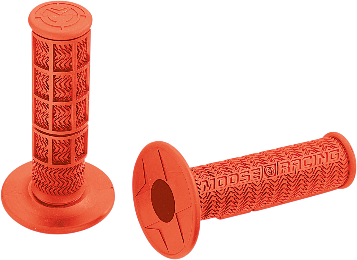 MOOSE OFFROAD Flange Style Stealth MX Grips - Orange B01MXO
