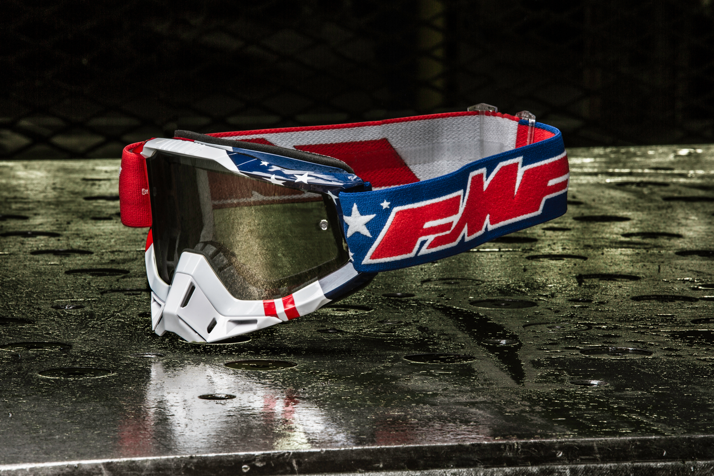 FMF PowerBomb Goggles - US of A - Clear F-50036-00006