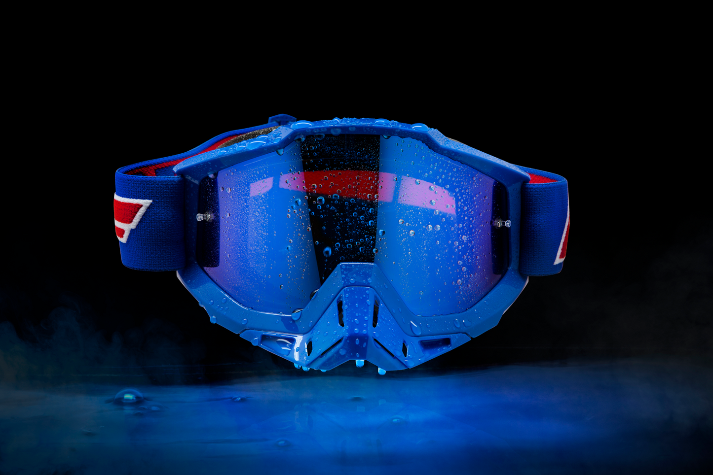 FMF Youth PowerBomb Goggles - Rocket - Blue - Clear F-50047-00002