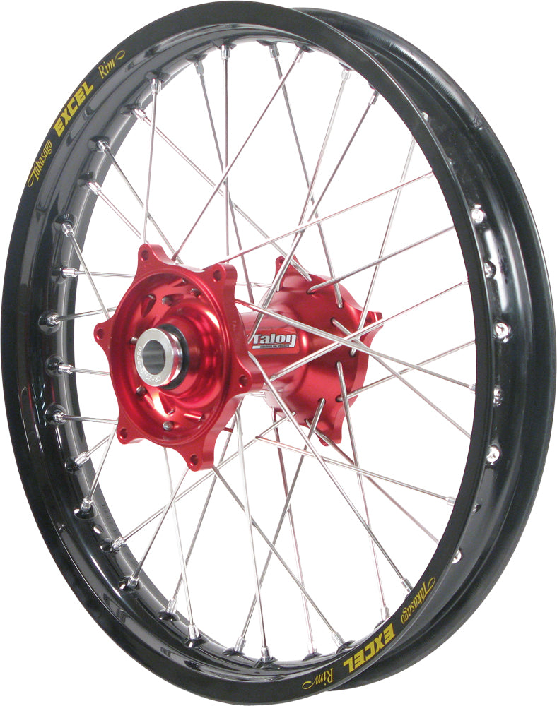 Front Wheel 1.60 X 21 Red Hub Black Rim