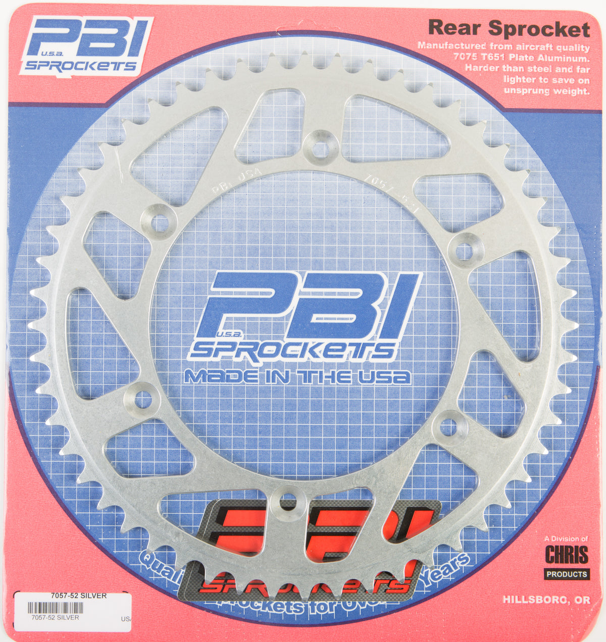 Rear Sprocket Aluminum 52t 520 Yam
