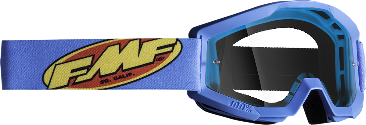 FMF Youth PowerCore Goggles - Core - Cyan - Clear F-50054-00005