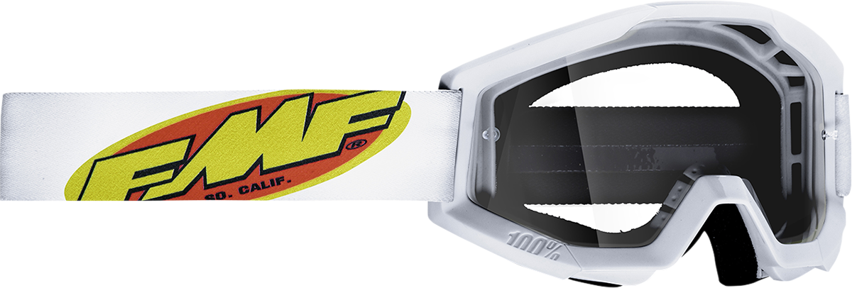 FMF Youth PowerCore Goggles - Core - White - Clear F-50054-00006