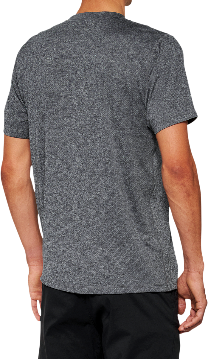 100% Mission Athletic T-Shirt - Charcoal - XL 20014-00013