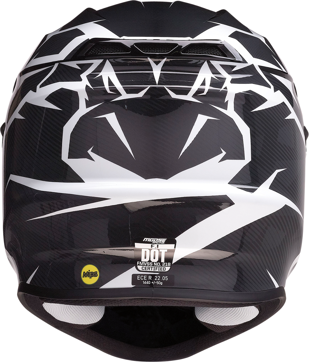MOOSE OFFROAD F.I. Helmet - Agroid Camo - MIPS? - Gray/Black - Medium 0110-7775