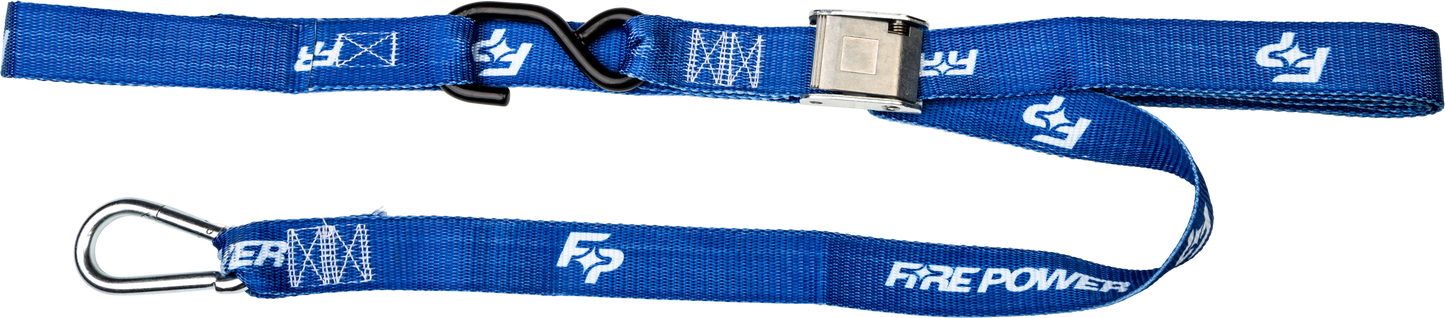 1.5" Tie Down Soft Tie Blue 2/Pk