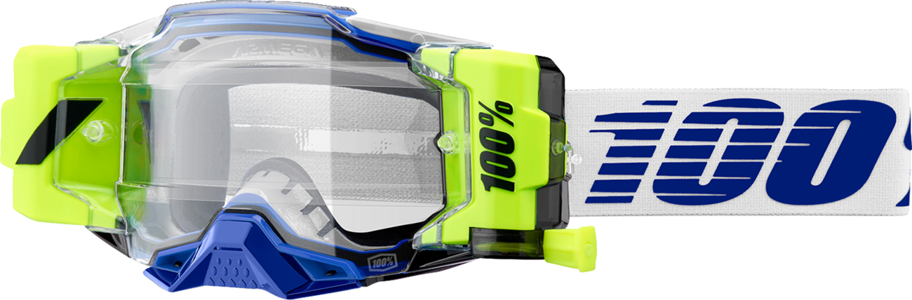 100% Armega Forecast Goggle - Blue branding