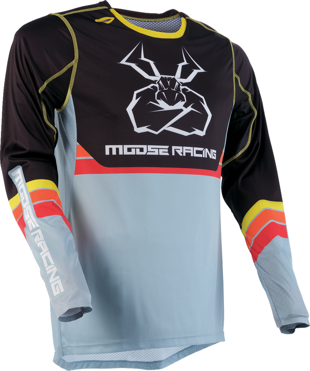Moose Agroid Jersey - Gray/Yellow - XL