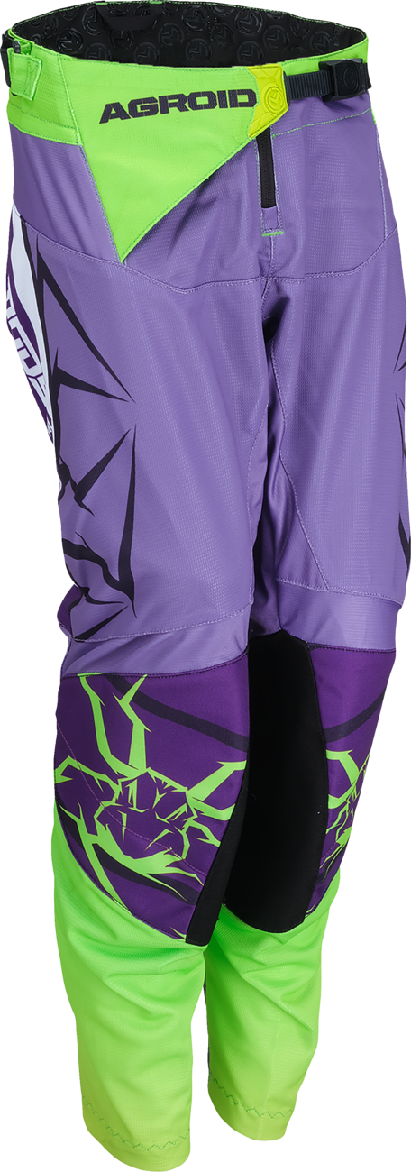 MOOSE RACING Youth Agroid Mesh Pants - Purple/White - 22 2903-2505