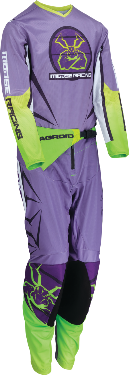 MOOSE RACING Youth Agroid Mesh Jersey - Purple/White - Small 2912-2475