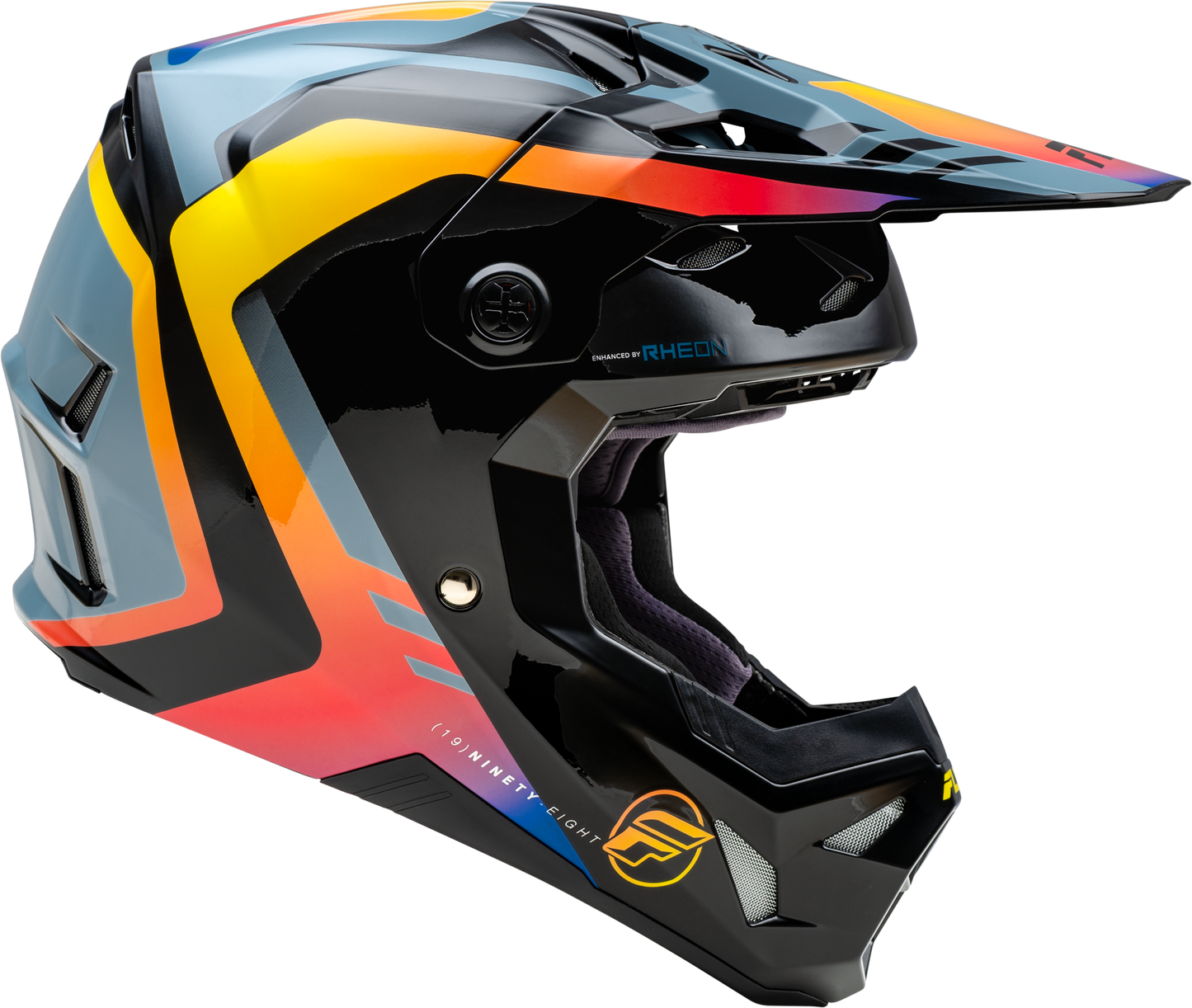 Yth Formula Cp Krypton Helmet Grey/Black/Electric Fade Yl