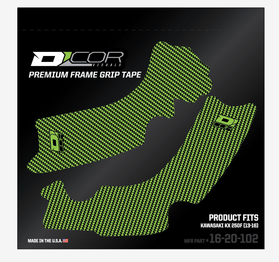 Frame Grip Guard Decal Green/Black