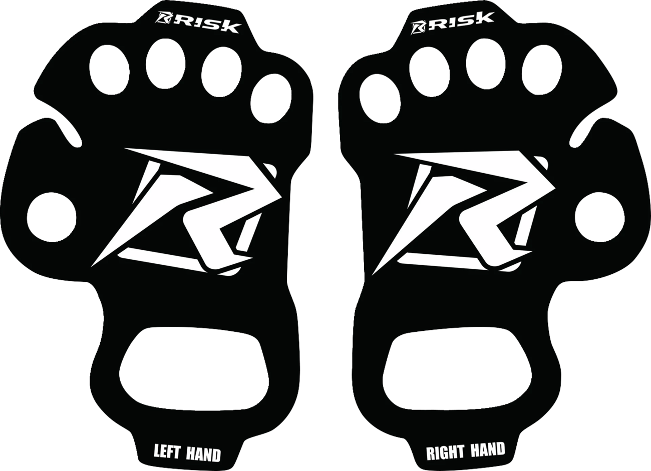 RISK RACING Ultra Thin Palm Protectors - Black - XL 12699