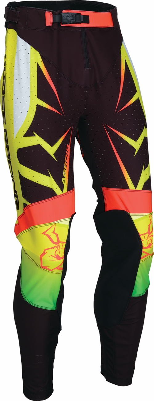 Moose Racing Agroid Pants with color pattern of Black Yellow White