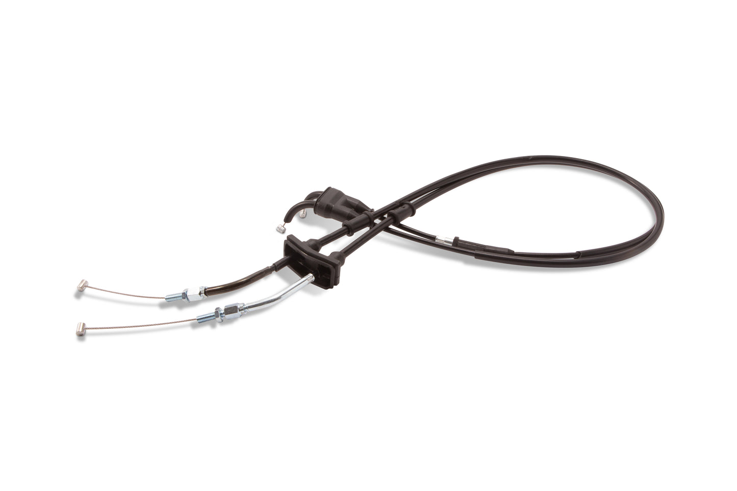 Black Vinyl Throttle Push Pull Cable Set
