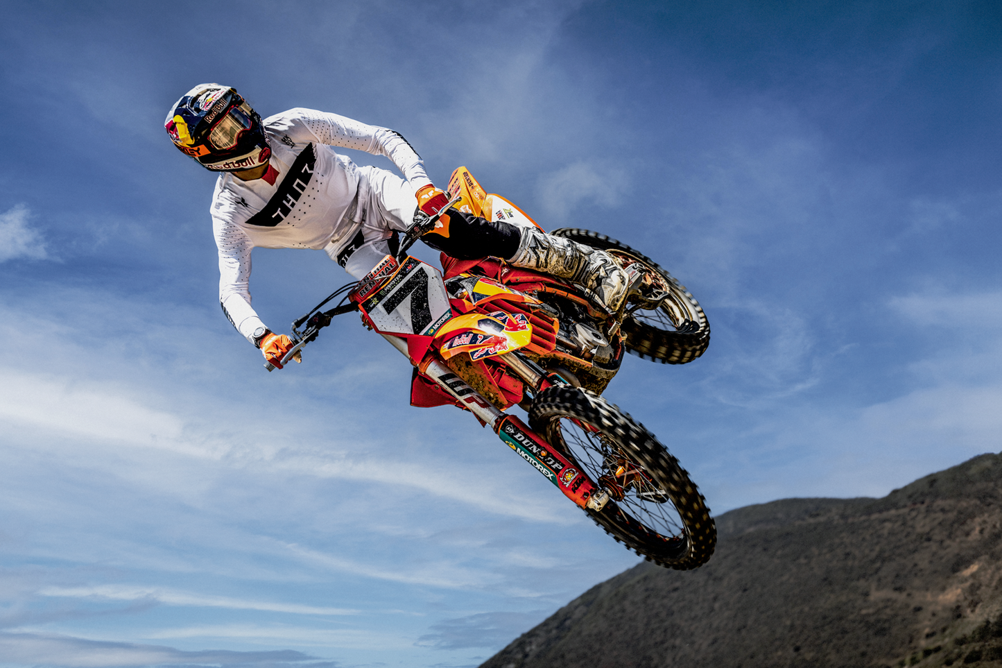 THOR SPORTMODE Rogue Jersey - White/Orange - Large 2910-8201