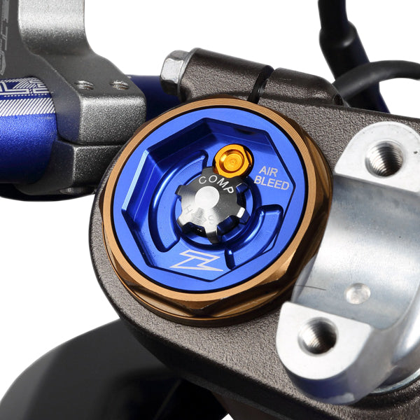 Front Fork Top Cap Blue