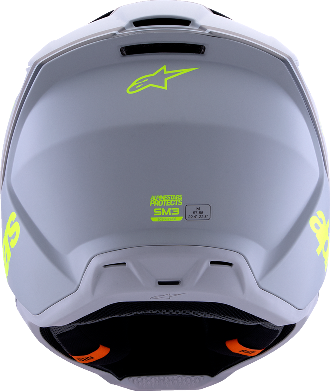 ALPINESTARS SM3 Helmet - Radium - Matte Gray/Black/Yellow Fluo - Medium 8300826-9510-M