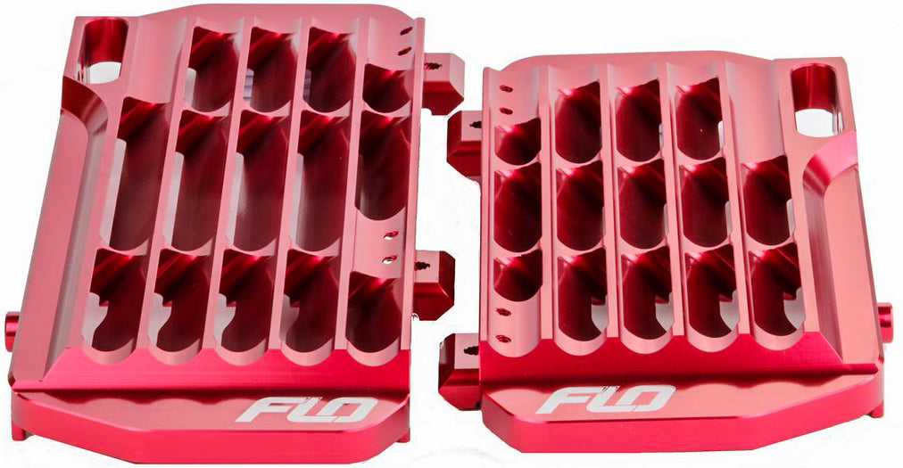 High Flow Radiator Braces Red