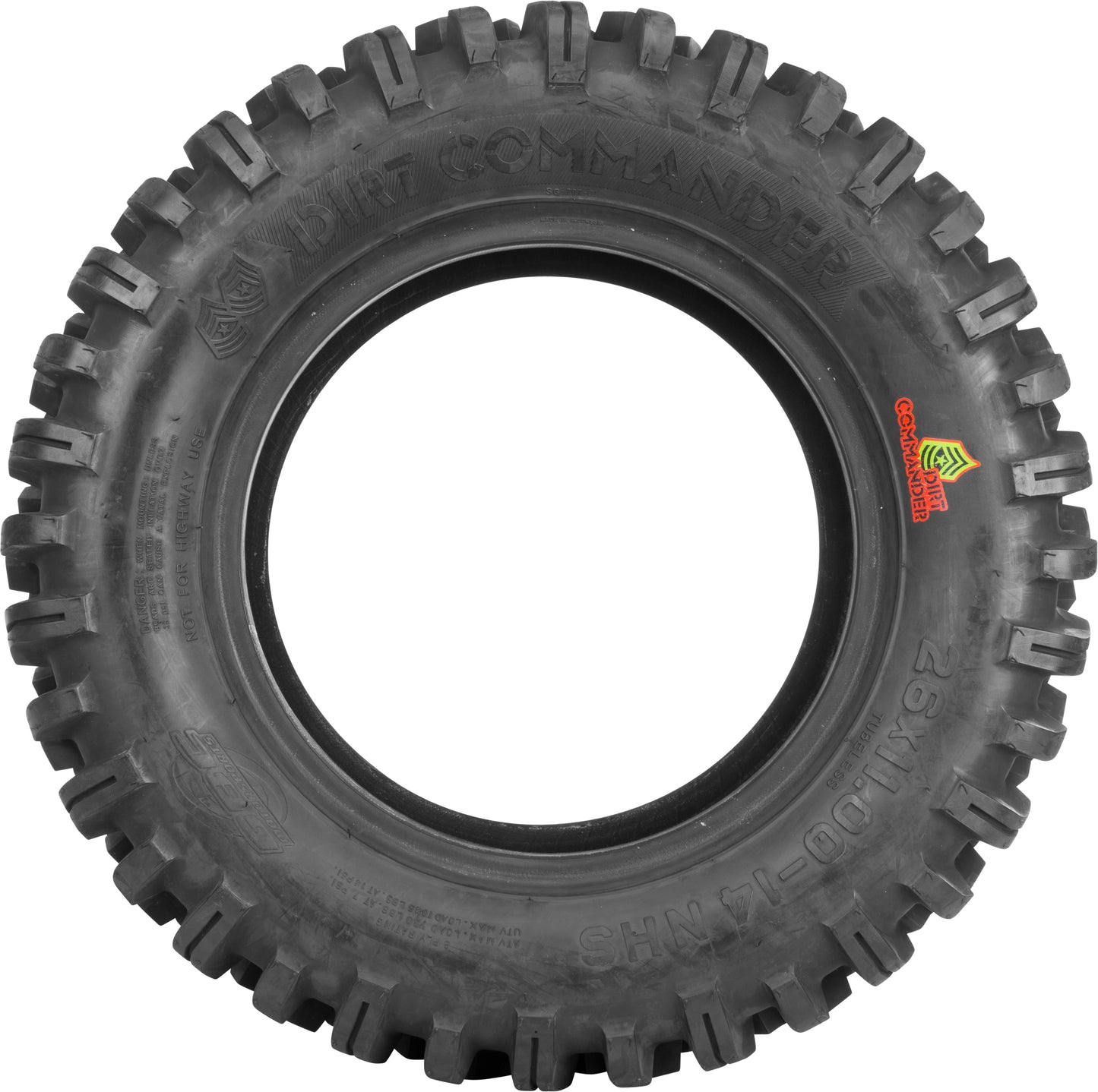 Tire Dirt Commander Rear 27x11 14 Bias Lr1120lbs