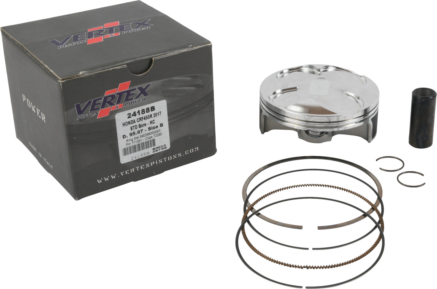 Piston Kit Hc Forged 95.97/Std 14.4:1 Hon