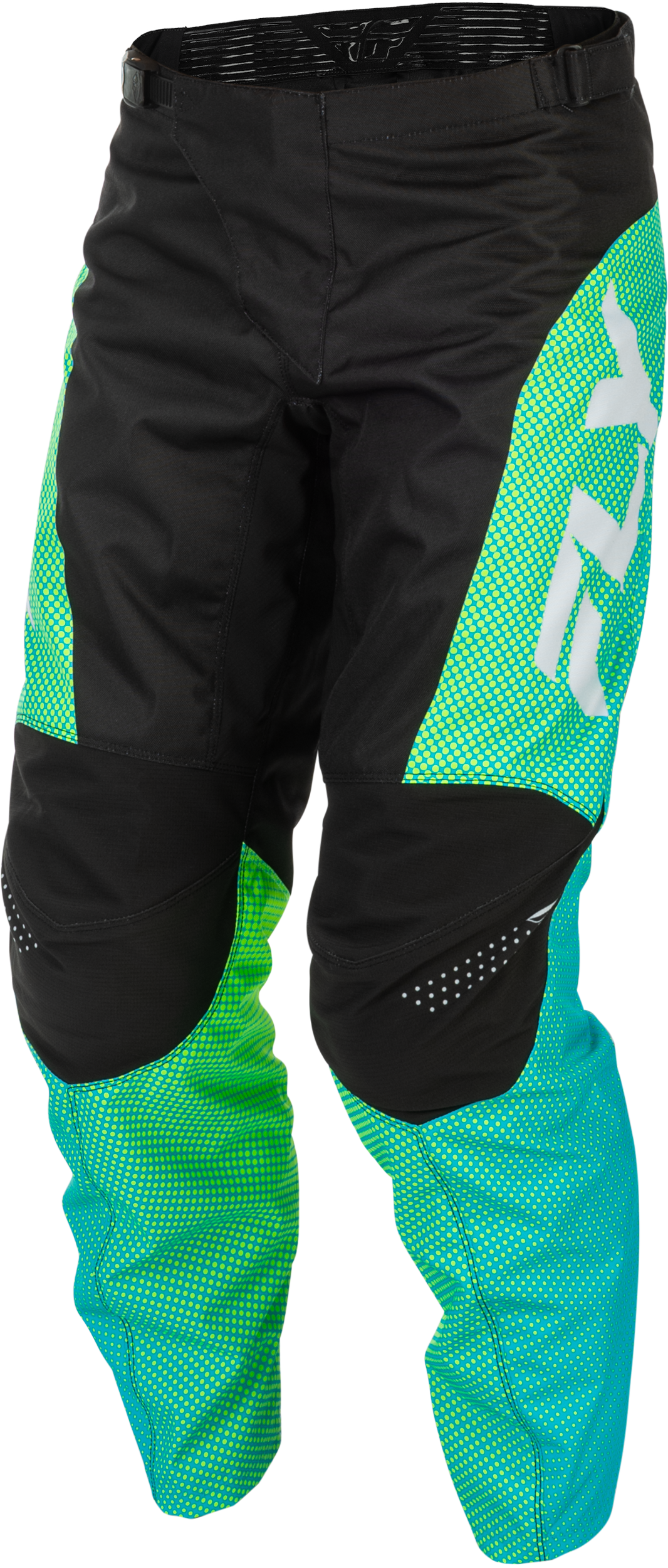 F 16 Pants Aqua/Black/White Sz 30