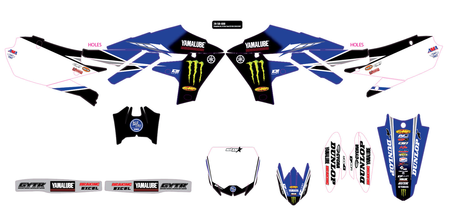 2018 Star Racing Yamaha Yzf450 '18 Complete Graphic Kit