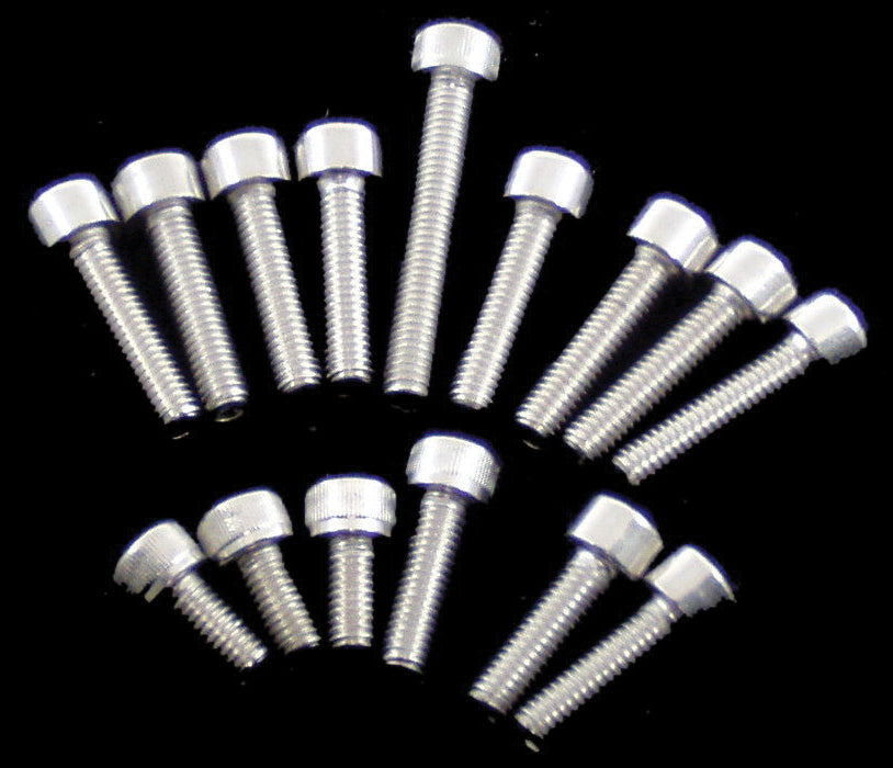 15 Piece Clutch Wtr Cover Stainless Bolt Kit