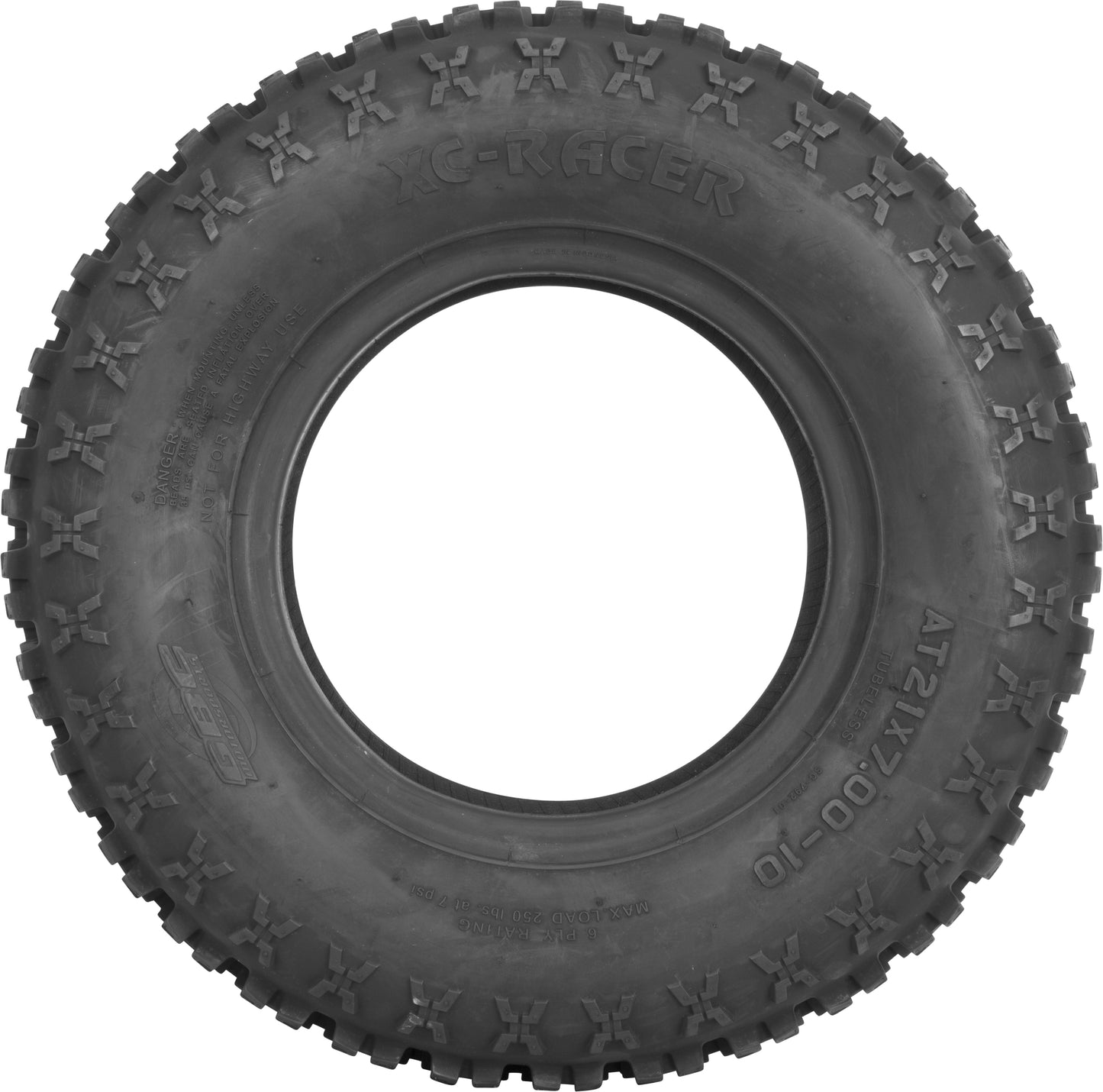 Tire Xc Racer Front 21x7 10 Bias Lr 250lbs