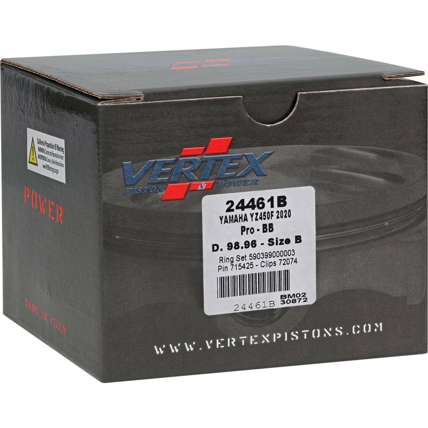 Piston Kit Bb Forged 98.96/+2.00 12.8:1 Yam