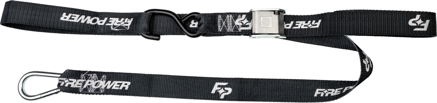 1.5" Tie Down Soft Tie Black 2/Pk