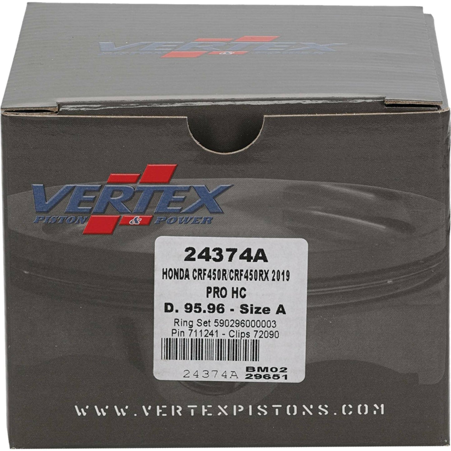 Piston Kit Hc Forged 95.96/Std 14.5:1 Hon