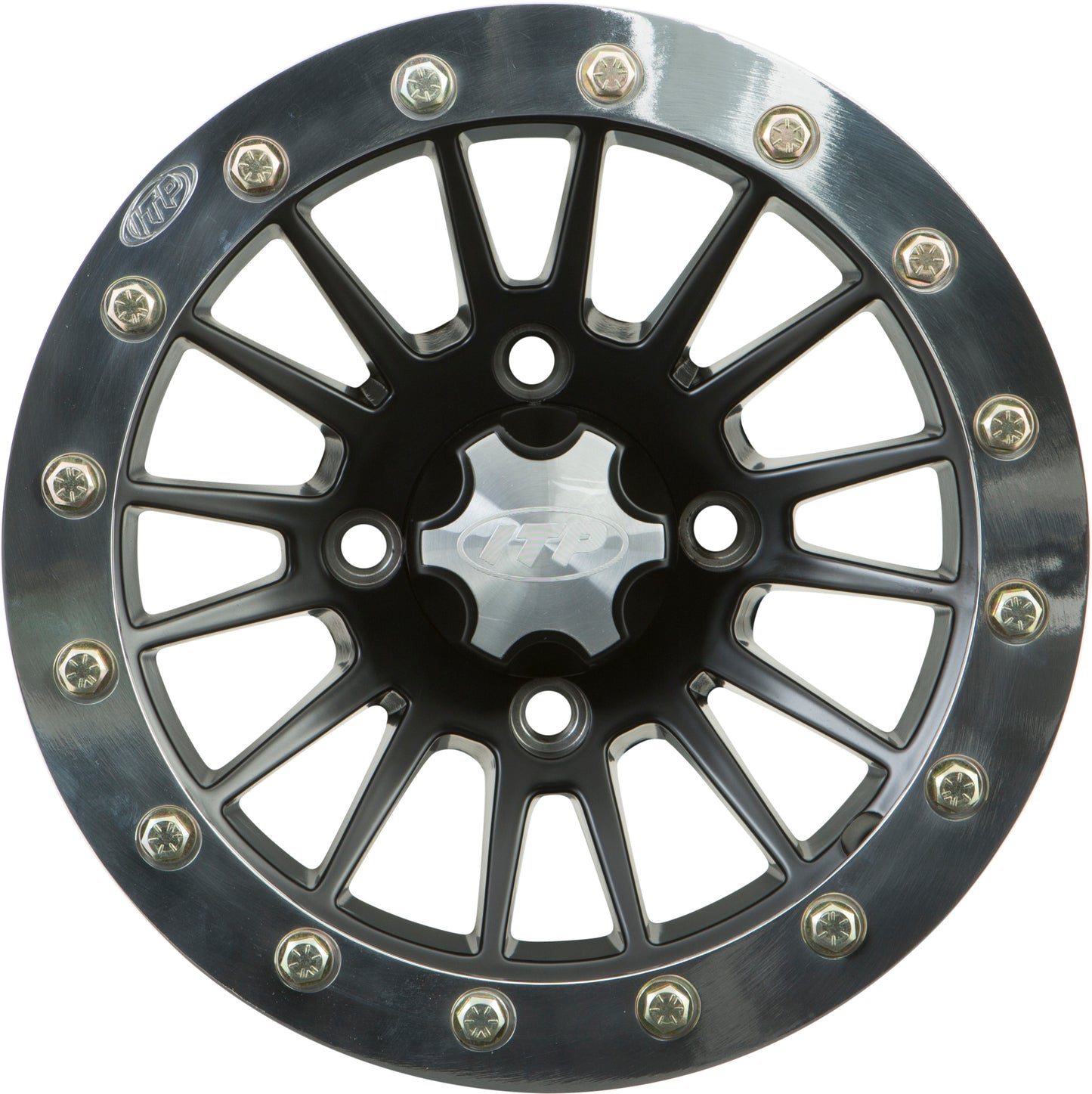 Sd Beadloc Blk 12x7 5+2 4/110 Polished Ring