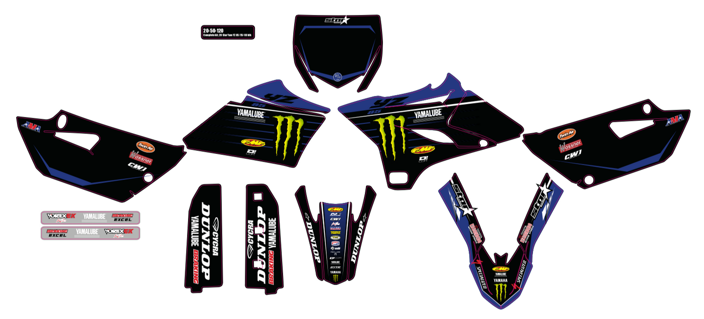 Graphic Kit 20 Star Yam Yz 125/250 (15 20)