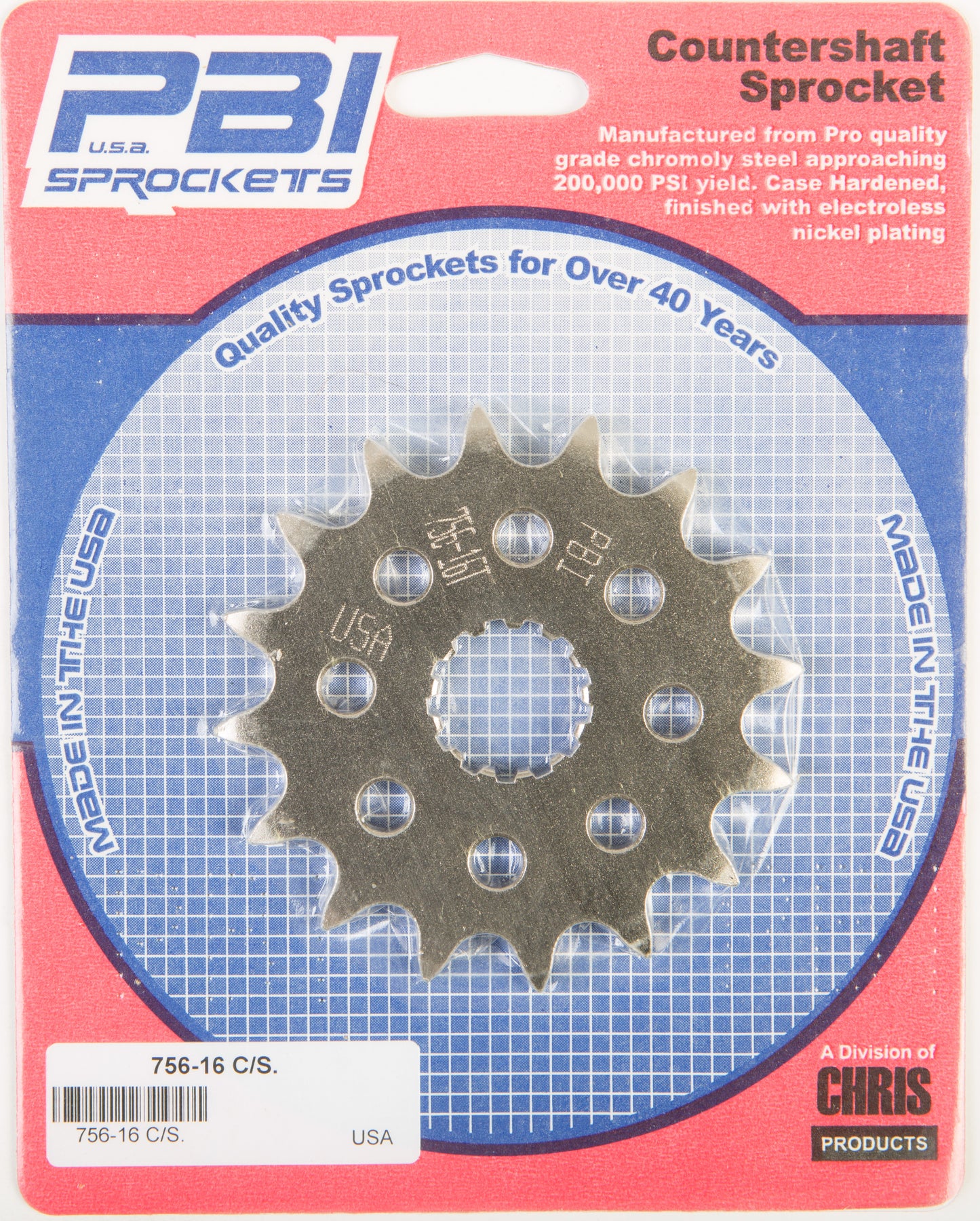 Front Cs Sprocket Steel 16t 520 Kaw/Suz/Yam