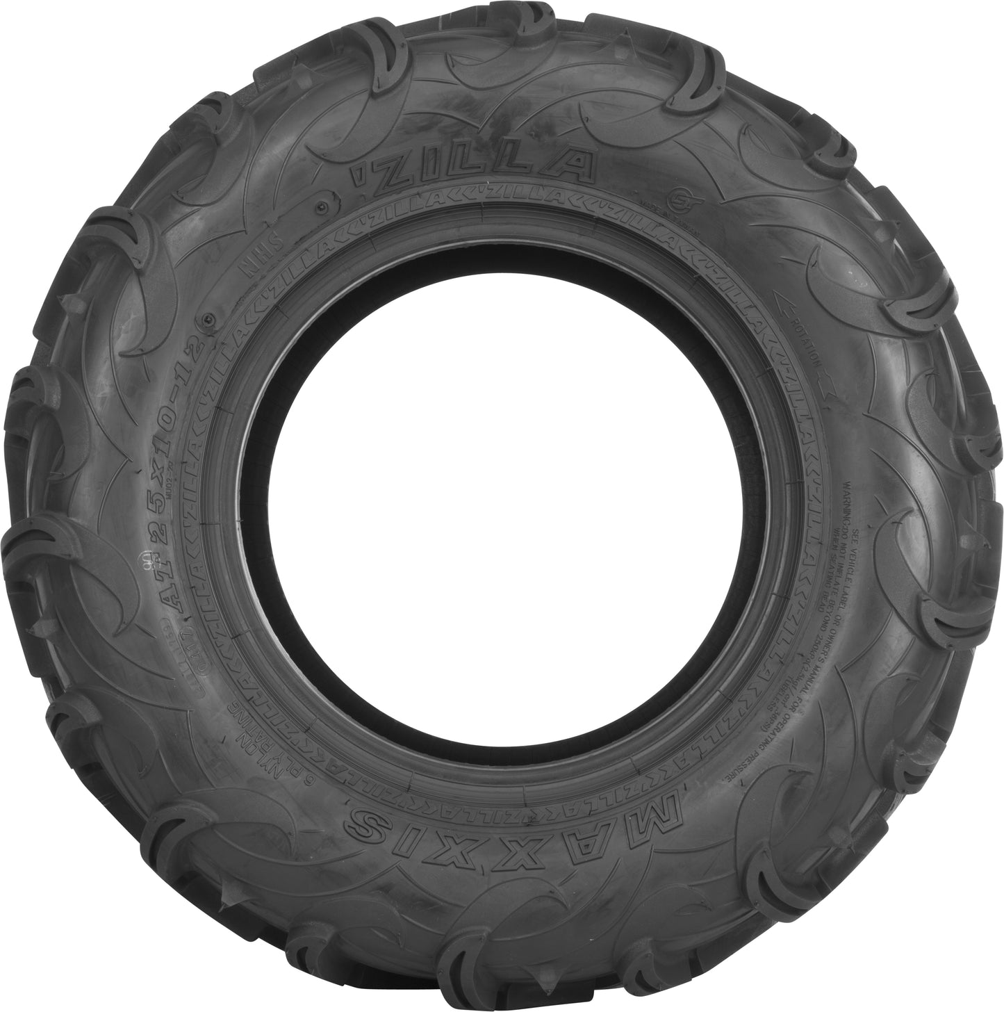 Tire Zilla Rear 25x10 12 Lr420lbs Bias