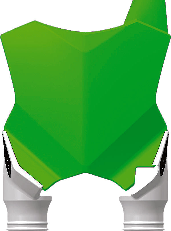 Front Number Plate Green/White