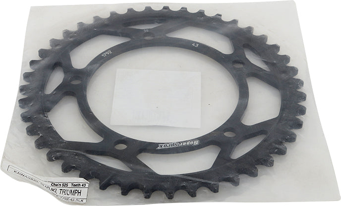 Rear Sprocket Steel 43t 525 Blk Suz/Tri