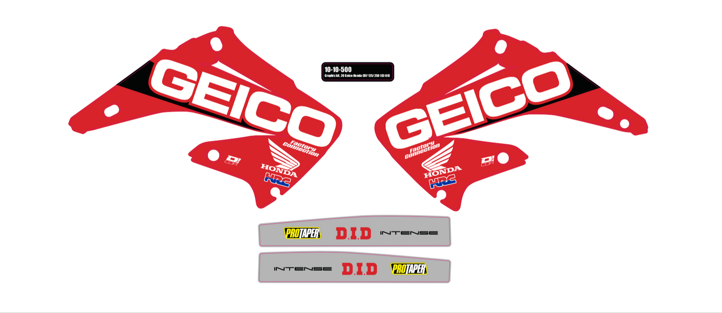 Complete Kit 20 Geico Hon Crf 150r (07 20) Blk Bg