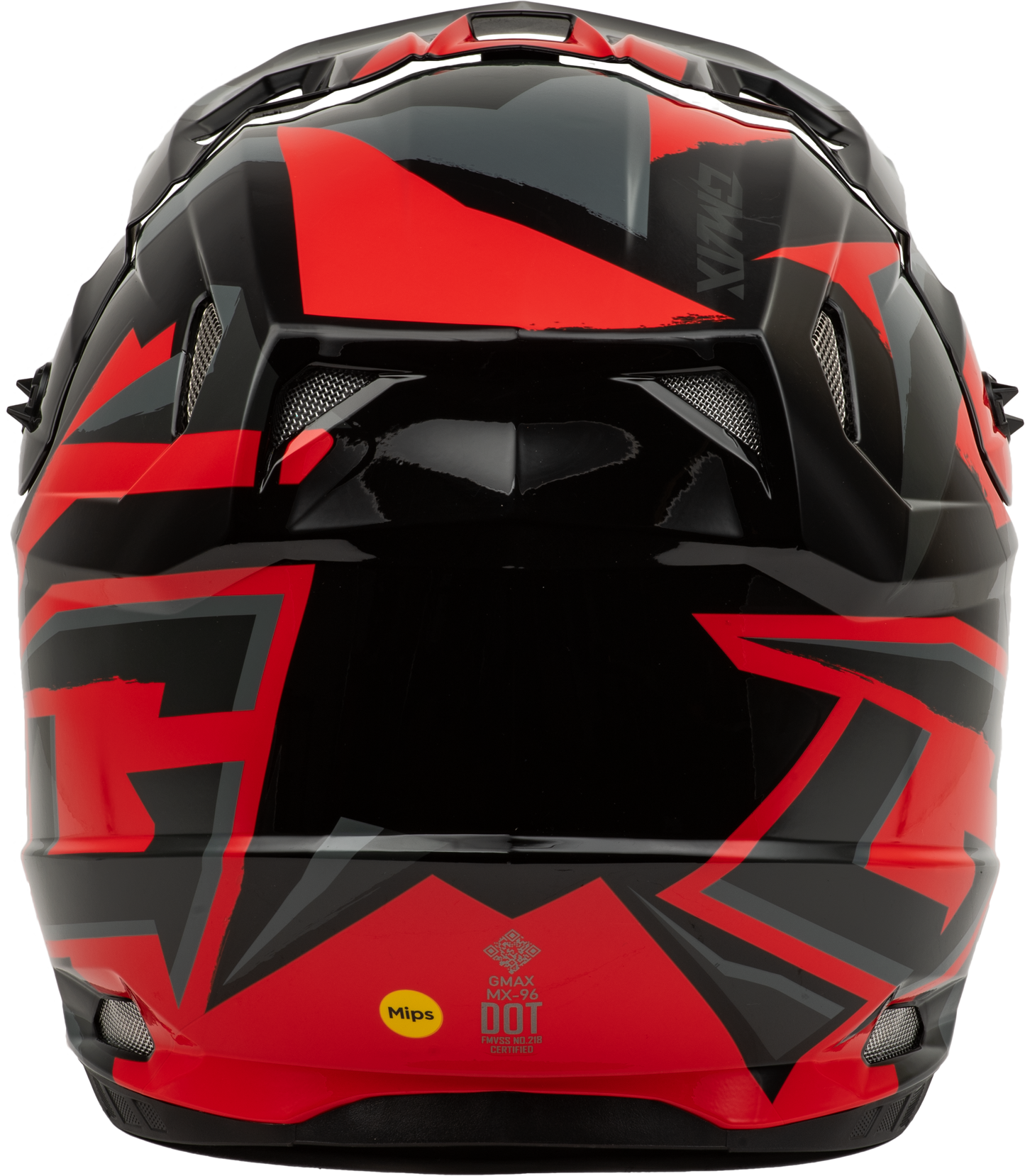 Mx 96s Splinter Helmet Black/Red Sm