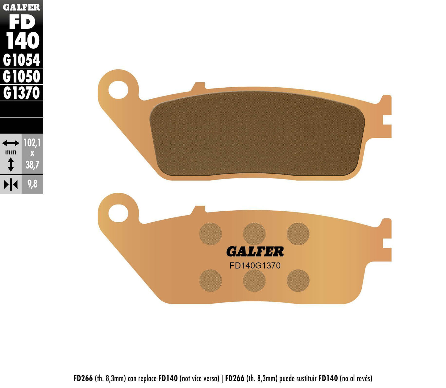 Brake Pads Sintered Fd140g1370