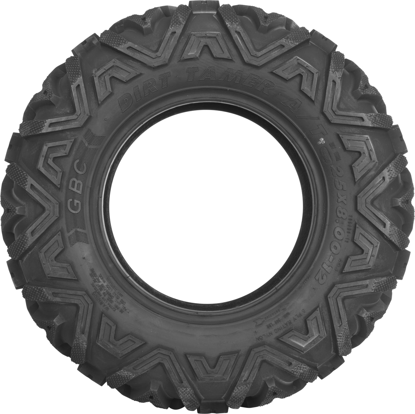 Tire Dirt Tamer A/T Front 25x8 12 Bias Lr 340lbs