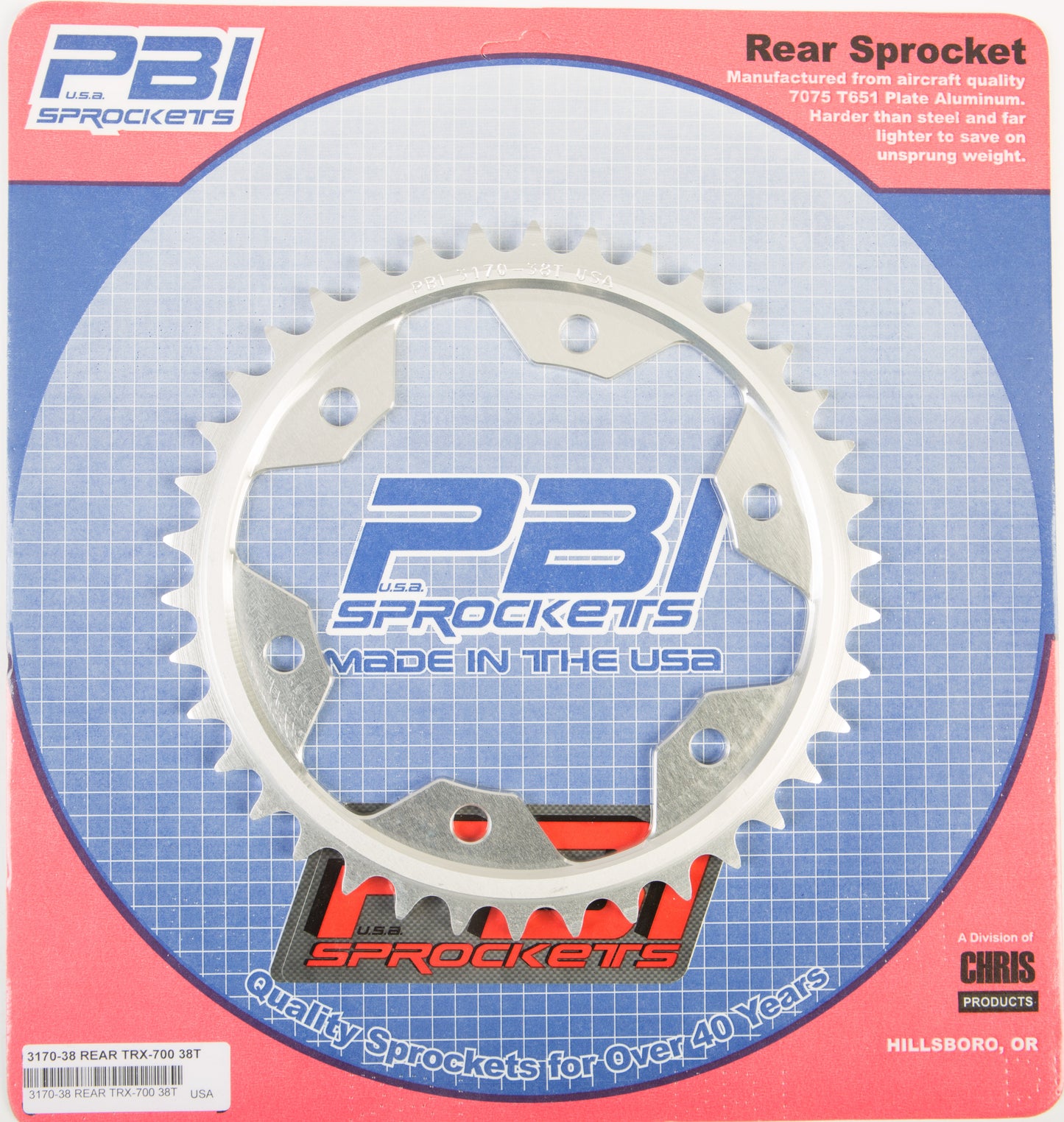 Rear Sprocket Aluminum 38t 520 Hon