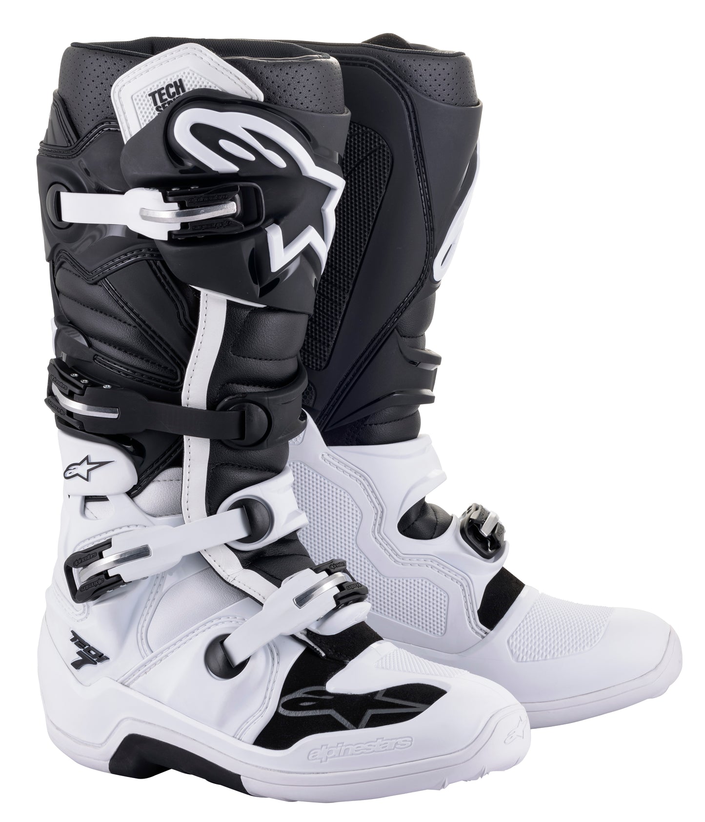 Tech 7 Boots White/Black Sz 09