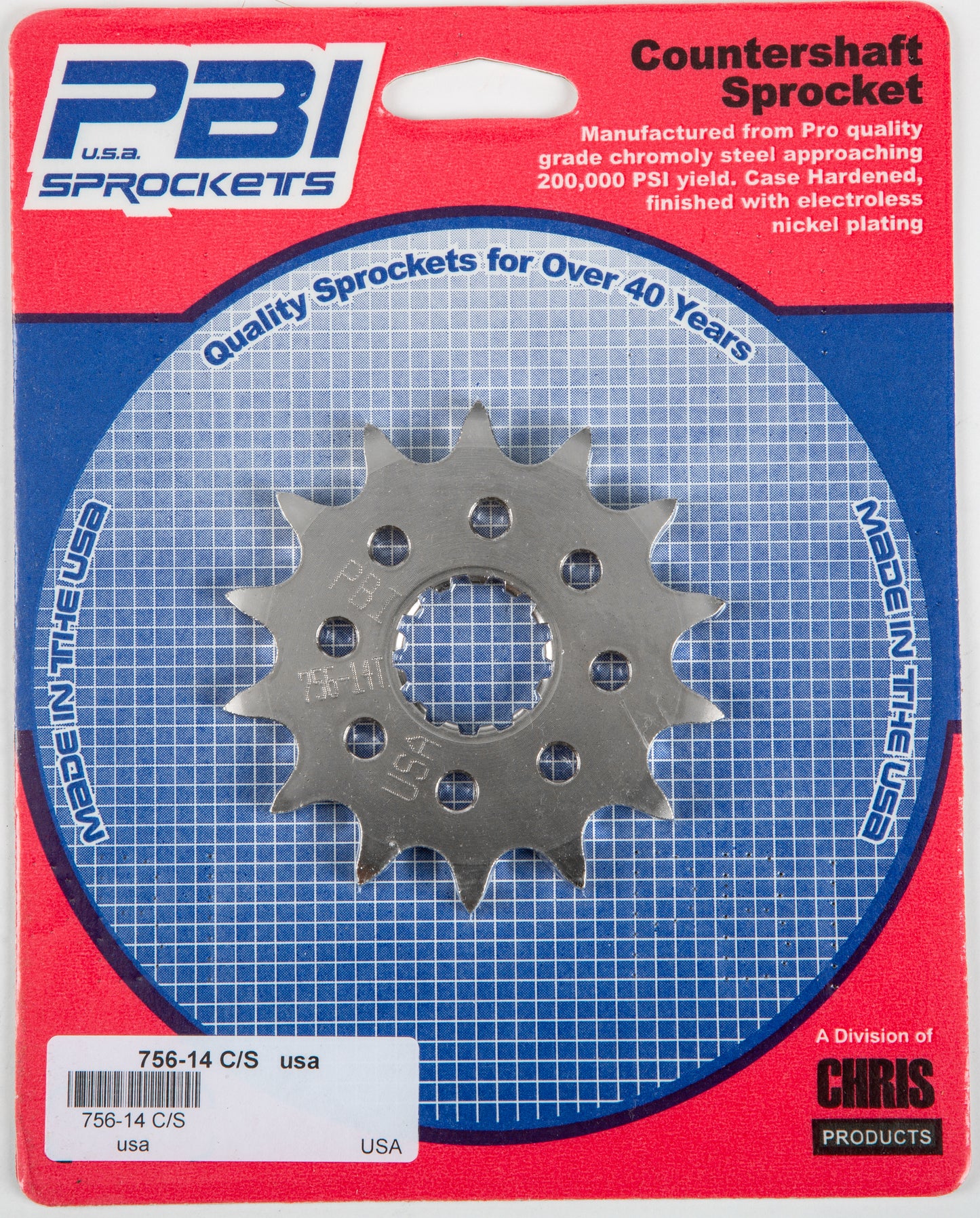 Front Cs Sprocket Steel 14t 520 Kaw/Suz/Yam