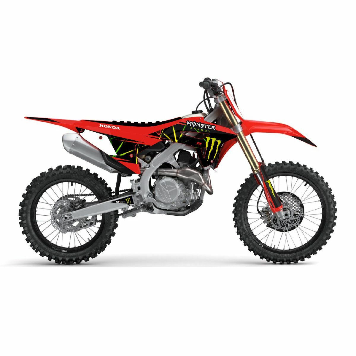 Cmplt Kit Monster Energy Slash White Bg